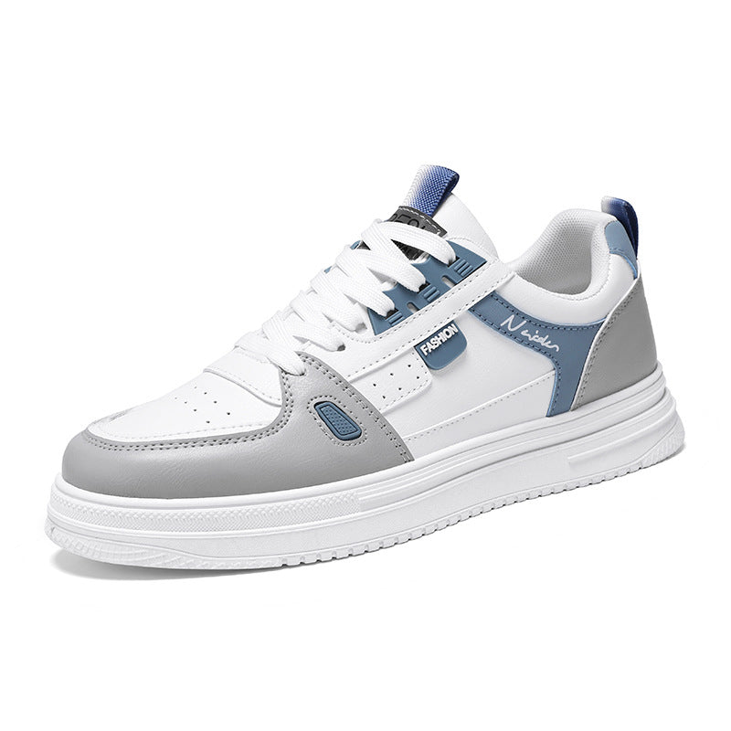 Spring men's breathable new shoes trendy versatile chunky sole white sneakers athletic casual skate shoes men's fashion shoes
