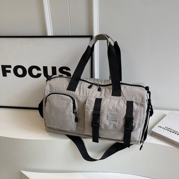 New multi-functional fitness bag, independent shoe compartment, portable swimming sports bag, portable messenger durable short-distance travel bag
