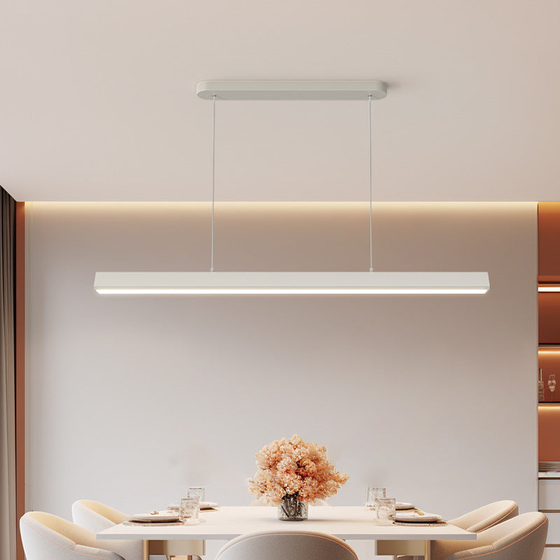 2025 new restaurant chandelier modern simple bar dining room light one-word strip Nordic minimalist household lighting