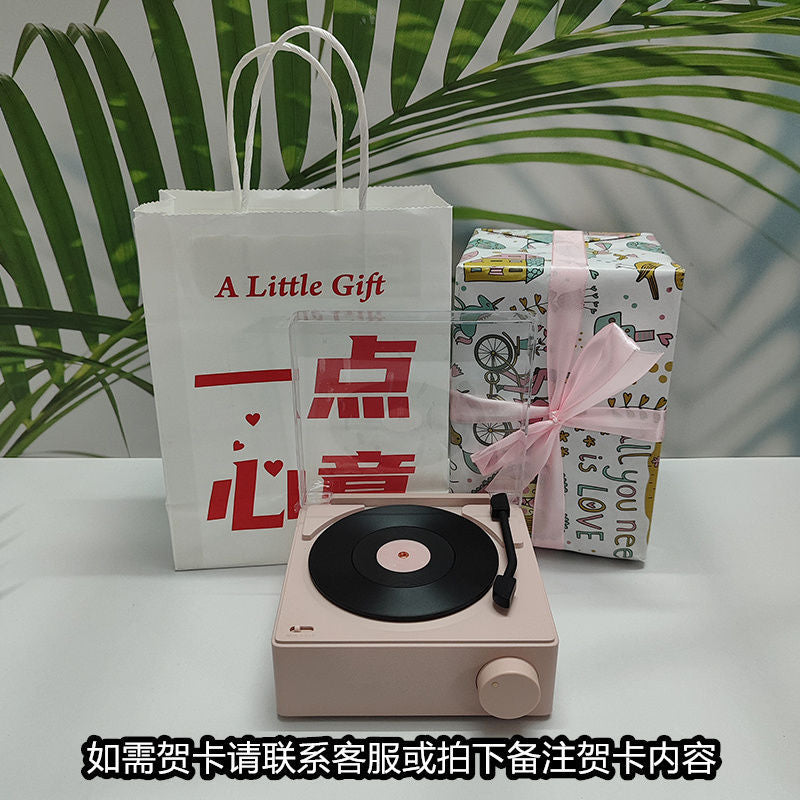 Vintage wireless alarm clock bluetooth speaker - the little prince - desktop ornament - niche & high-end - perfect birthday gift for her