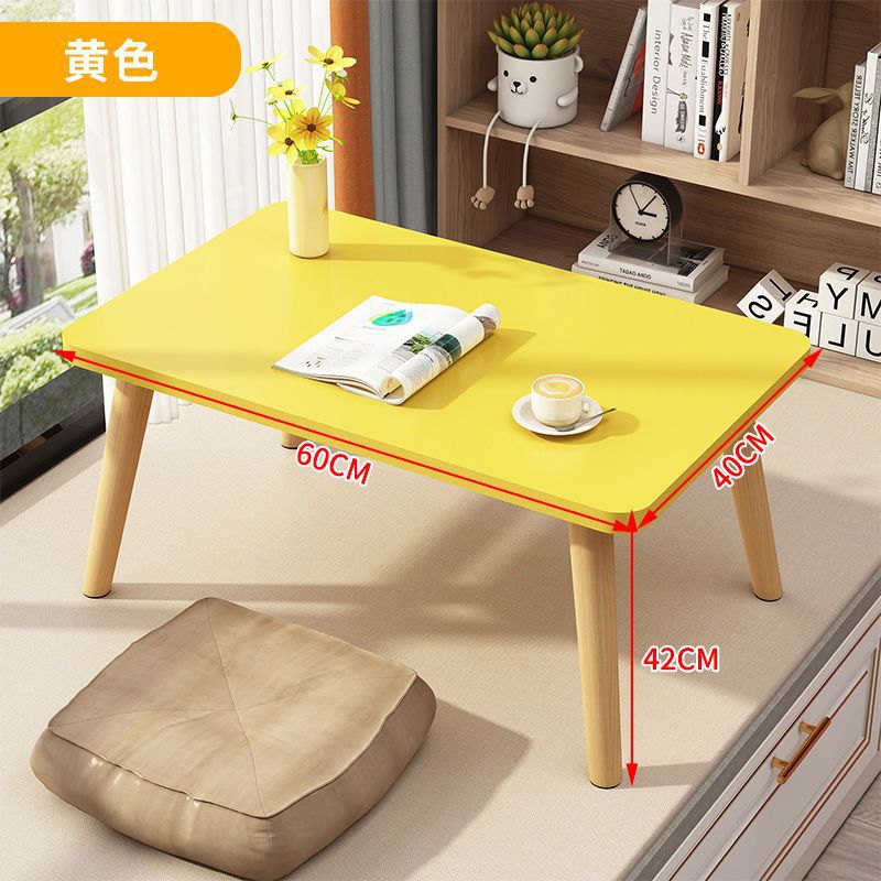 Bay window coffee table small apartment side table tatami small carpet table for home rental room balcony bed