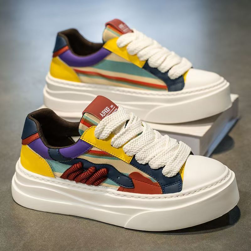 Men's 2025 new german army trainers (gats) - niche design, color block, collegiate style, chunky sneakers, youth sports, trendy influencer shoes