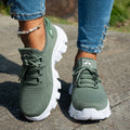 Women's athletic sneakers for export, summer  collection: plus size flyknit breathable running shoes, soft sole casual lace-up lightweight sneakers
