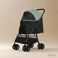 Pet stroller - lightweight & foldable for small to medium dogs & cats - one-click fold, large capacity
