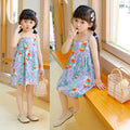 summer girls' dress, kids' trendy princess sundress, girls' dress, new children's floral dress