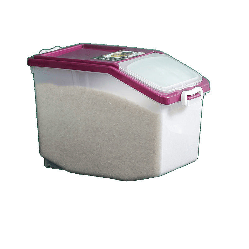25Kg Multifunctional Rice Tank Household Rice Bucket Rice Storage Tank Rice Box Kitchen Flour Box 10kg Insect-proof and moisture-proof storage bucket