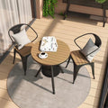 Outdoor table and chair set - perfect for cafes, bubble tea shops, balconies, patios, courtyards, teas, terraces, gardens, dining tables and chairs - sun protection