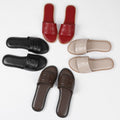 exclusive supply of european, american, and middle eastern accessible luxury round-toe d-letter high-heeled slippers, high-end outdoor wear, summer non-slip women's shoes