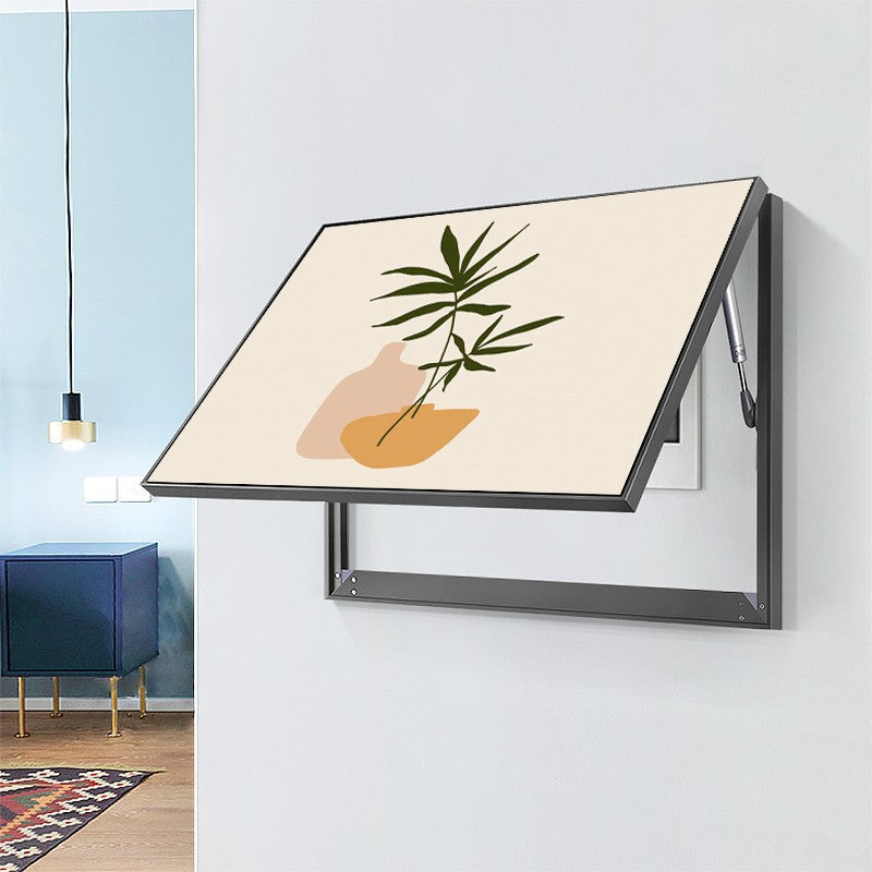 Modern simple meter box decorative painting Morandi small fresh blocking distribution box hanging painting weak electric box cover wall painting