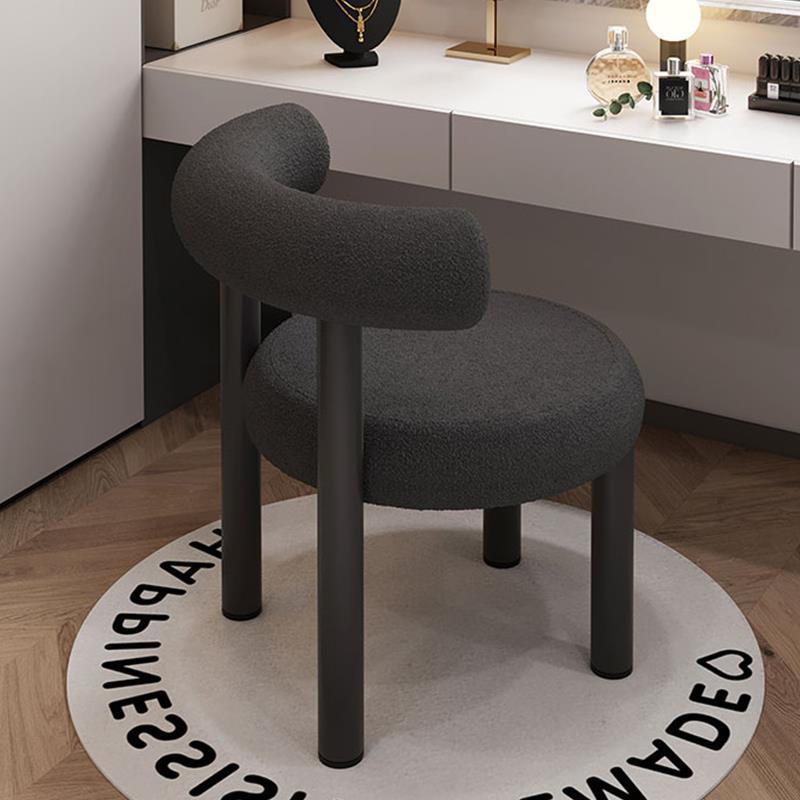 Bedroom dressing table makeup backrest chair for homecasual casual dining chair manufacturer cashmere nail salon seat