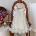 summer new girls' princess dress sleeveless sequin bowknot sleeveless dress evening gown wholesale supply