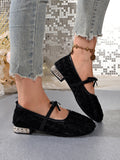 Exportplus sizenew arrival with skirt pure colorlace flower flatsflatsflatsballet shoes scoop shoes