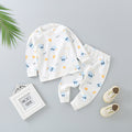 Baby autumn clothessuitpure cottonkidsintimatesbaby clothes boys autumn pants girls cotton pajamas spring & fallheattech