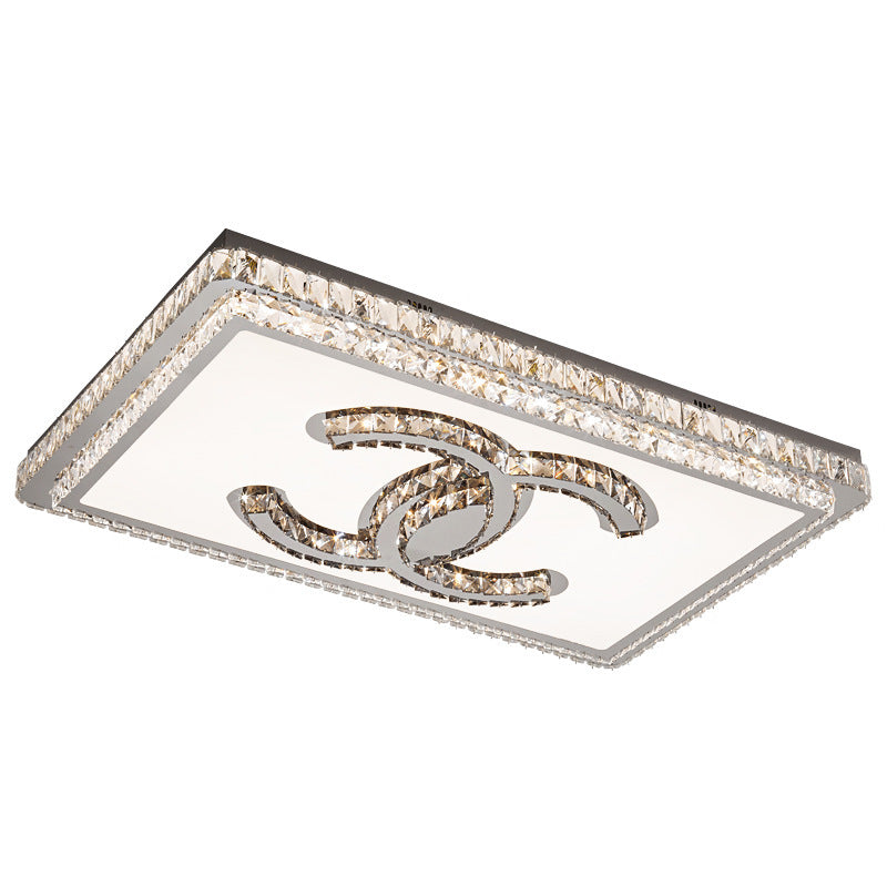 LED living room ceiling light, crystal eye protection, post-modern personalized design, dining room, master bedroom, whole house lighting package