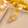 J17 gold-triangle ring