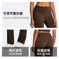 European and american cross-border casual high-waisted yoga set - open back, quick-dry, nude color activewear set for women's outdoor running and fitness