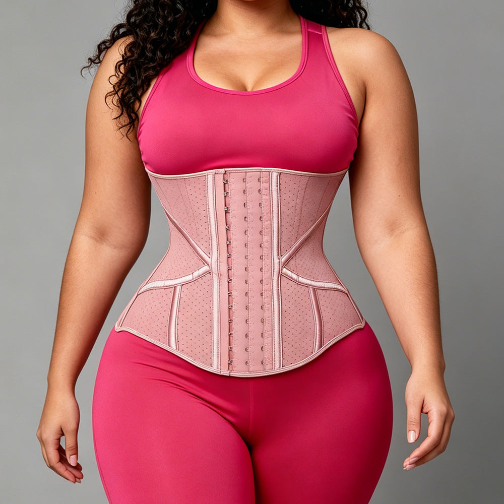 Fashion19 bone high elastic long latex shaping girdle abdominal belt tight body manager body shaping belt