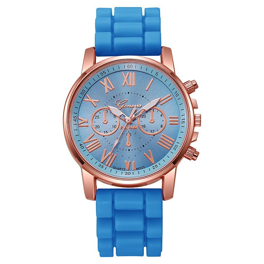 new arrival women's korean style quartz watch simple classic silicone strap watch women's watch wholesale dropshipping