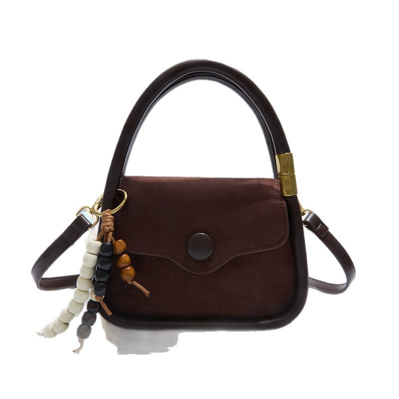Textured niche style satchel bag work clothing 2025fall and winternew arrival small square bag trendyeasiest for match western fashion crossbody bag