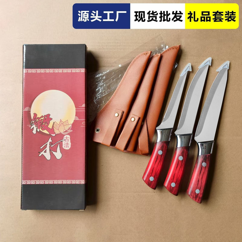 Stainless steel cutting knife, forged butcher, meat picking, pig killing, meat cutting, meat selling, bone shaving, sharp sheep slaughtering, bone picking and cutting knife