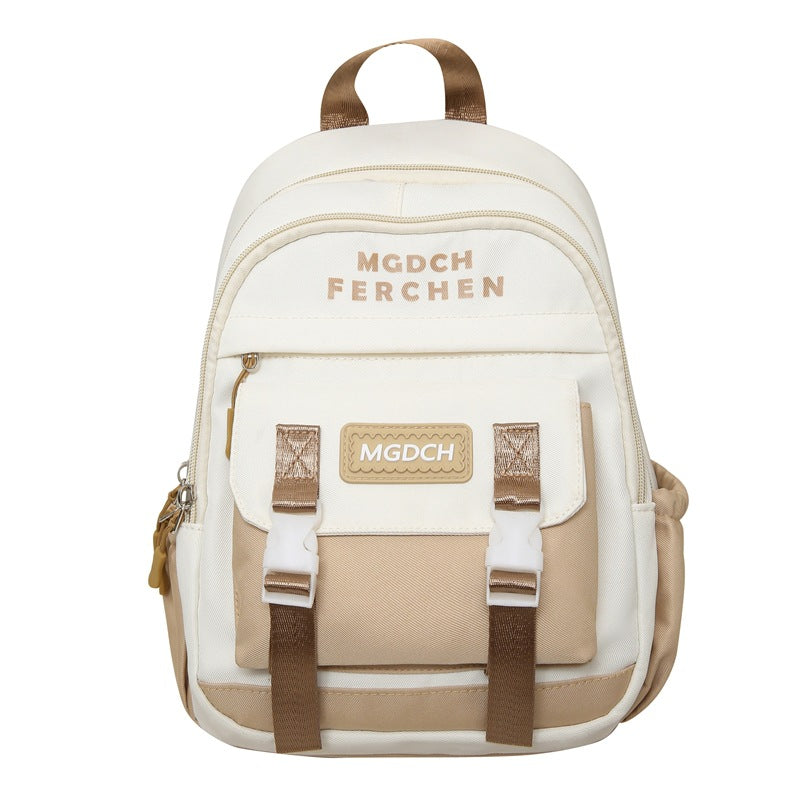 New Small Mini Backpack Nylon Student School Bag Large Capacity Lightweight Girls Simple Female College Student Backpack