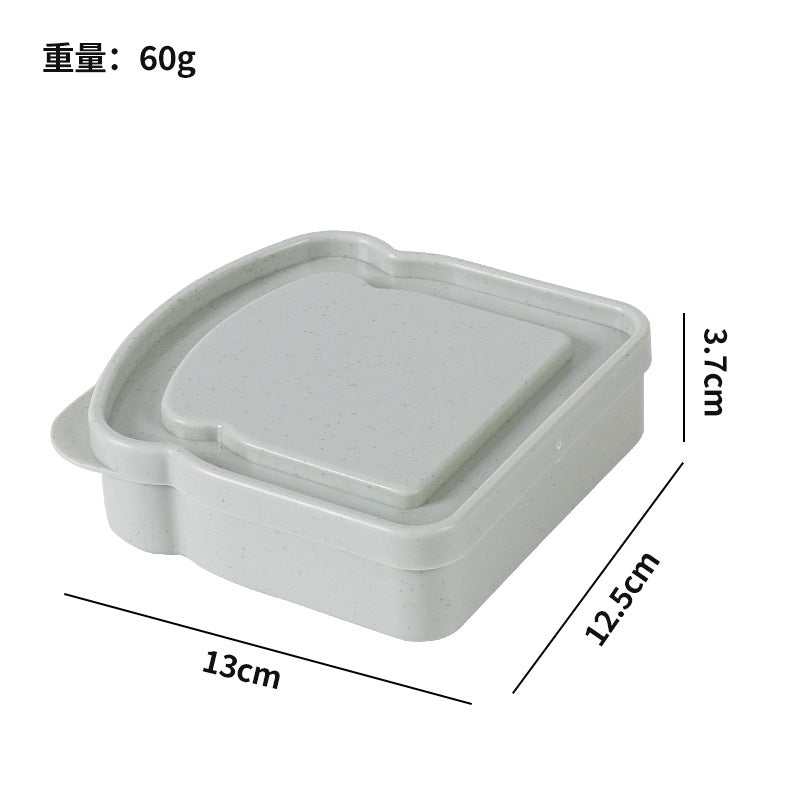 japanese style crisper plastic for homesuit toast wheat straw sandwich storage box outdoor portable lunch box