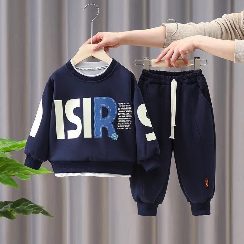Kids' activewear set:  new collection - boys' & girls' sweatshirt sets for autumn/winter. trendy, cool, and sporty styles for toddlers and young children