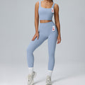 Lulu-inspired lycra yoga outfit set - premium feel, barely-there comfort, high-elasticity, tight-fitting activewear two-piece set for women