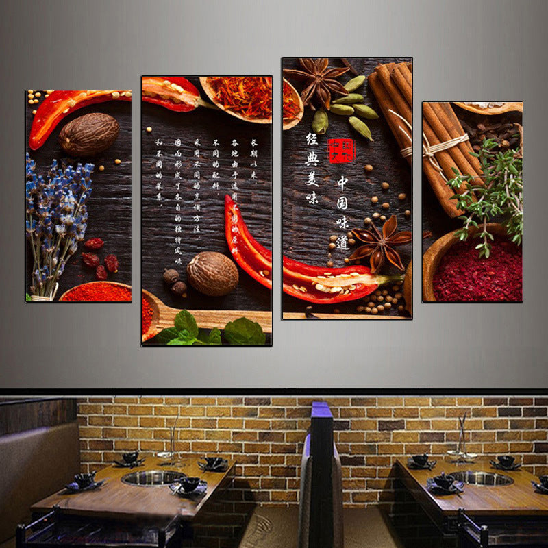 Hotel wall decoration painting Sichuan cuisine Hunan restaurant fast food restaurant box mural restaurant catering hot pot restaurant room painting