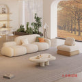 Living room simple modern cream style rental house fabric sofa straight row accessible luxury bedroom douyin popular cloud sofa