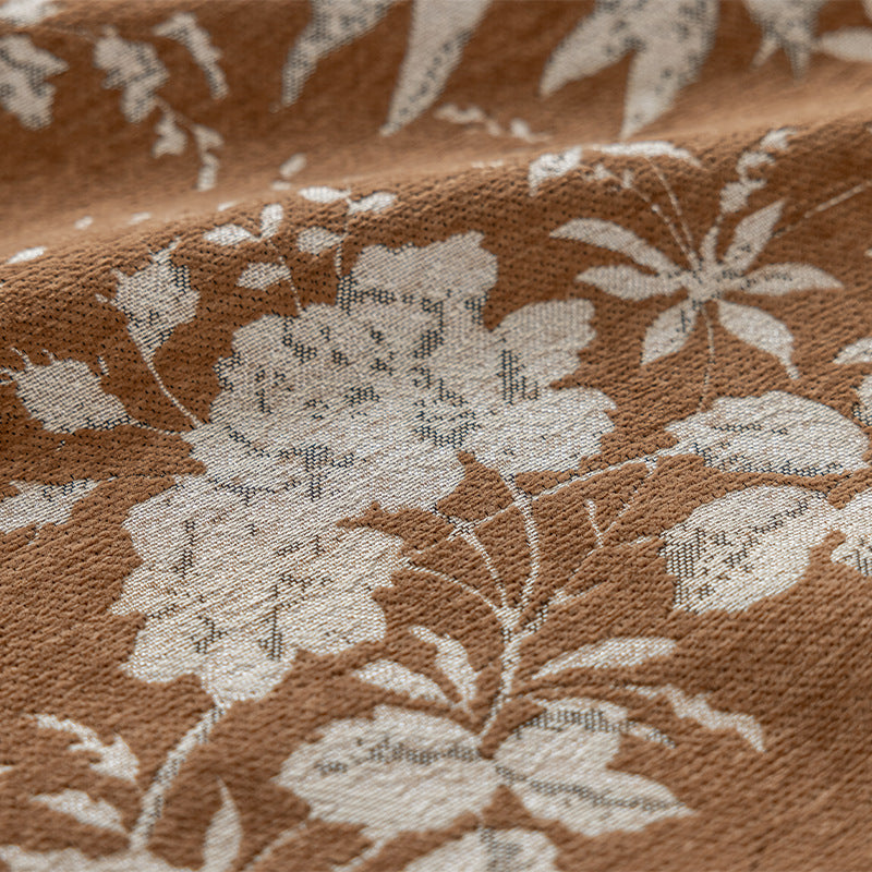 New arrival medieval style retro green chenille jacquard curtains bedroom blackout american living room shaoxing curtains wholesale