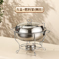 Thickened buffet stove cross-border hot-selling stainless steel round insulation stove restaurant commercial heated buffet stove