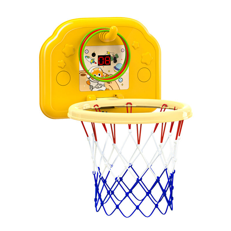 Kids' hanging basketball hoop - indoor/outdoor, no drilling required, foldable, with scoring system and rings - perfect for kindergarten basketball games and toys