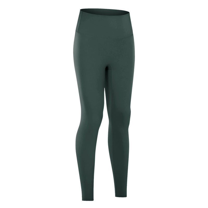 Summer high-waisted butt-lifting yoga pants - no camel toe, stretchy, workout leggings, 7/8 length, barely-there feel - yoga apparel 19108