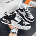 2025 spring new men's shoes: trendy, versatile casual sneakers, original niche thick-soled panda skate shoes for men