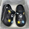 Women's clogs summer wholesale outdoor wear 2024 new thick sole beach couple closed toe half slippers women's sandals