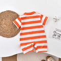 Newborn baby summer romper - full month celebration bodysuit - unisex short sleeve lightweight summer outfit for newborns - baby onesie