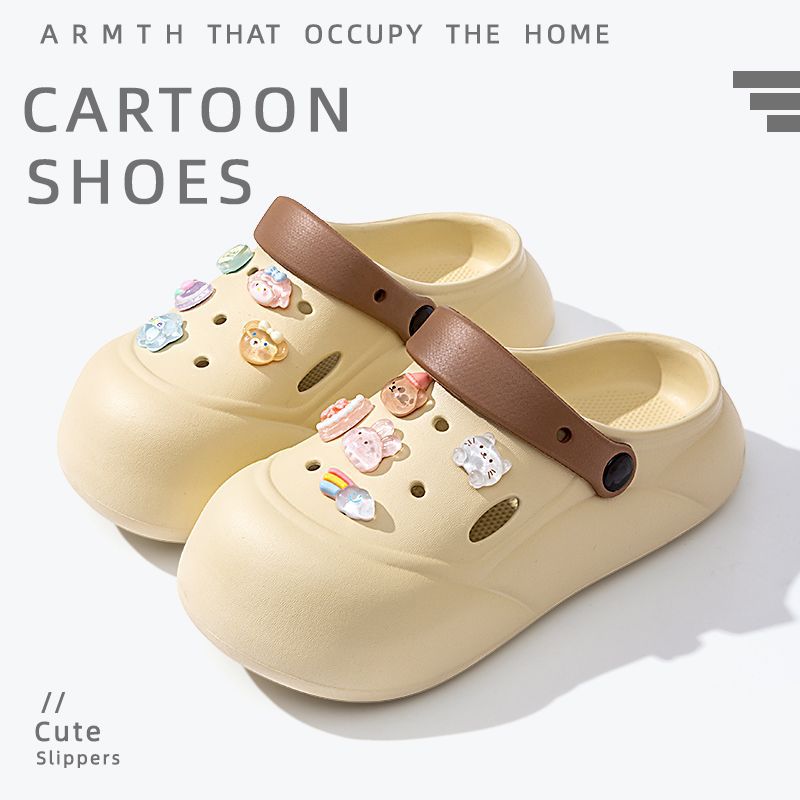 Women's high heel platform clogs - new anti-slip beach sandals & slippers for women - summer outdoor wear