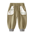 Babibele kids' trousers - all-season pure cotton pants for babies - autumn casual pants - stylish autumn outing trousers