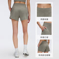 Women's high-waisted yoga shorts - summer fitness shorts, loose fit, slimming, casual, breathable, running & workout pants - d26076