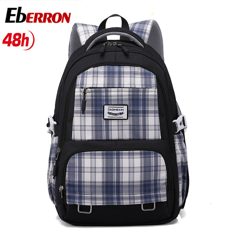 New backpack schoolbag middle school student female backpack polyester large capacity comfortable college style bag sweet
