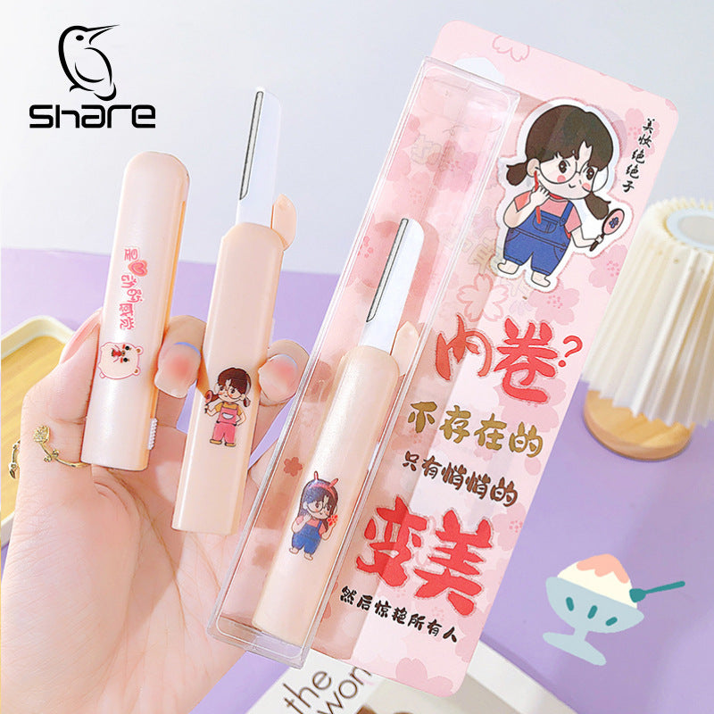 Keqi eyebrow razor processing personalized macro eyebrow razor oem oem silk screen logo eyebrow razor oem