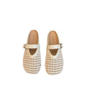 Trendy and versatile closed-toe mules, perfect for wearing out. new 2025 summer collection of breathable, hollow-out flat sandals and slippers for women, available wholesale
