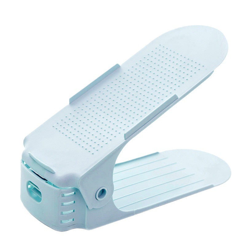 Storage shoe rack, shoe storage rack, simple and modern double-layer integrated adjustable household dormitory shoe bracket wholesale