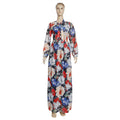 Aliexpress  african plus size women's printed office lady commute cross-border foreign trade long sleeve dress