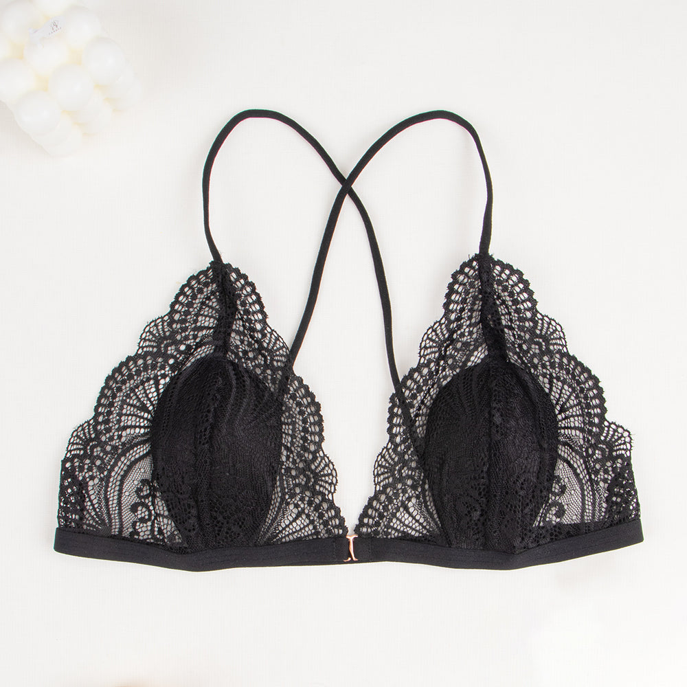 sexylaceintimates front button french bra beautiful back breathable thin lace women's intimates