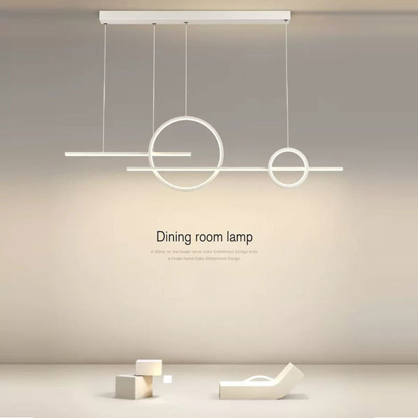 Restaurant light chandelier simple modern 2025 new dining room bar table light Nordic minimalist led strip light