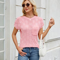 European and american export cross-border women's clothing  spring/summer new  small check knitted casual women's sweater top
