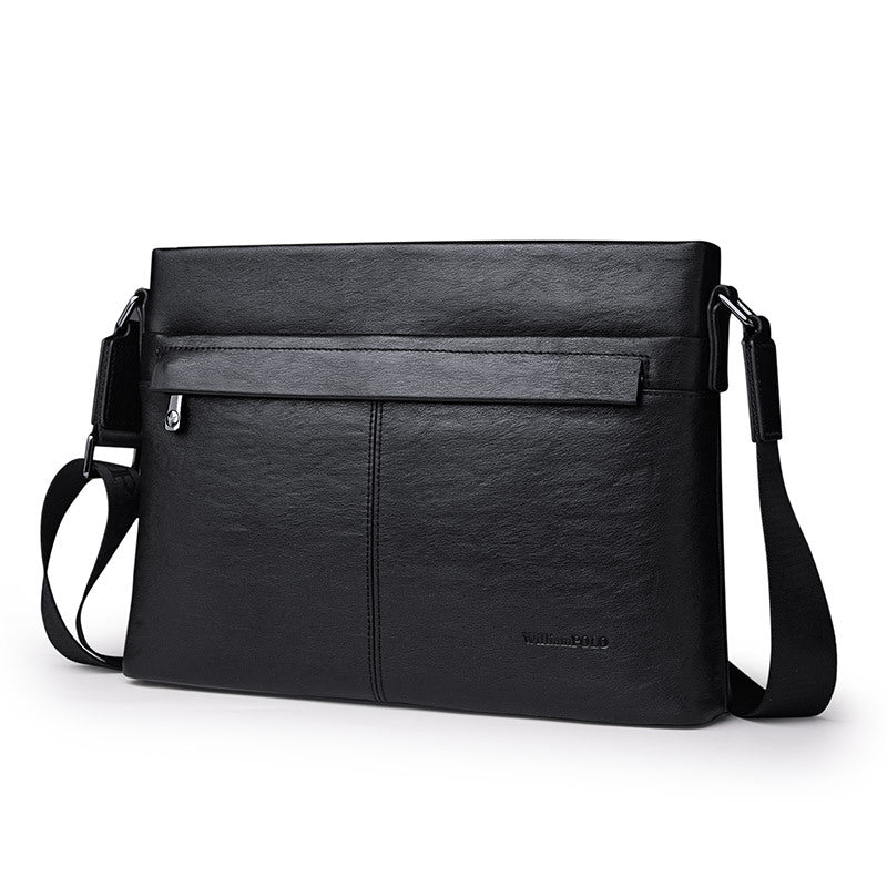 Emperor Paul Men's Oblique Span Bag Men's Bag Leather First Layer Cowhide Shoulder Bag Men's Fashion Trend Crossbody Bag