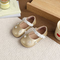Vancahao  spring new children's leather shoes girls' mary jane lace princess shoes fashionable versatile flats